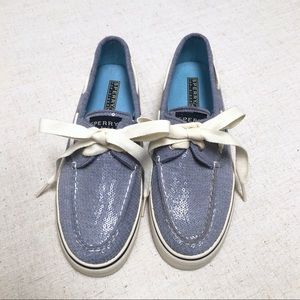 Sperry Top-Sider Sequin Periwinkle Blue Boat Shoes